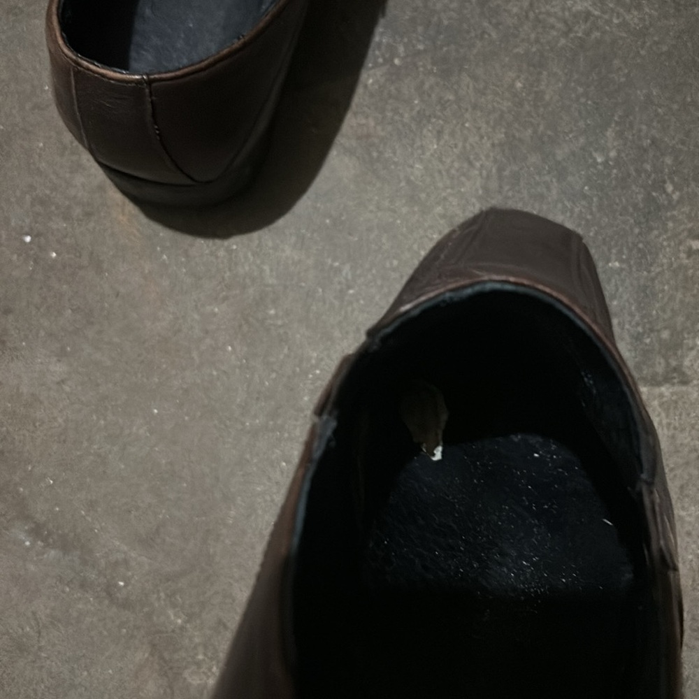 MENS KENNETH COLE "RING N RUN" BROWN LEATHER SLIP ON SHOES SIZE 9.5 LOAFERS - Picture 5 of 6